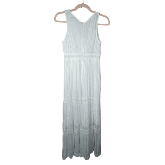 J Gee Dress Womens Sz Small White Lace Sleeveless Maxi Cottagecore Bridal Boho - Picture 2 of 13